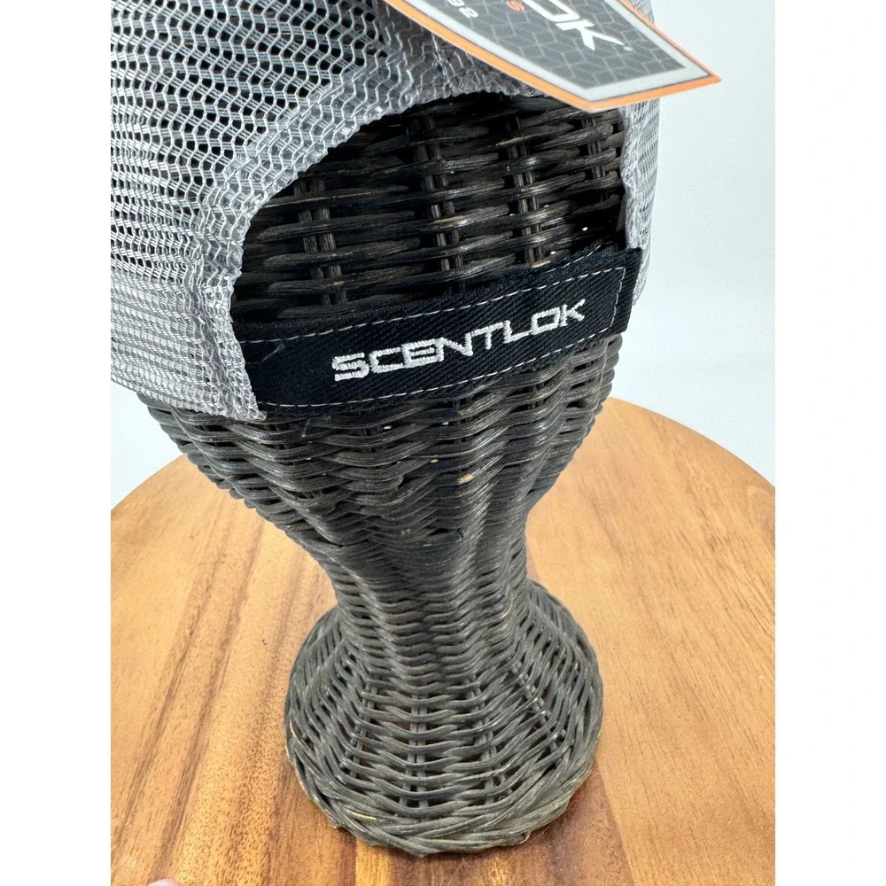 ScentLok Mens Black Gray‎ Mesh Trucker Hat Embroidered Logo Outdoor Gear